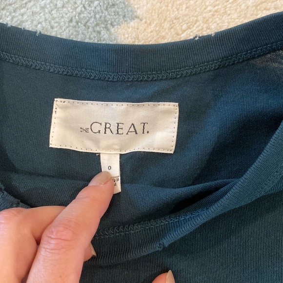 THE GREAT Ruffle Tee - Picture 3 of 5